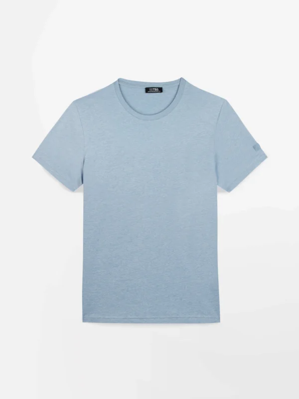 T-shirt Homme Coupe Ajustée Jersey Bleu - Image 6