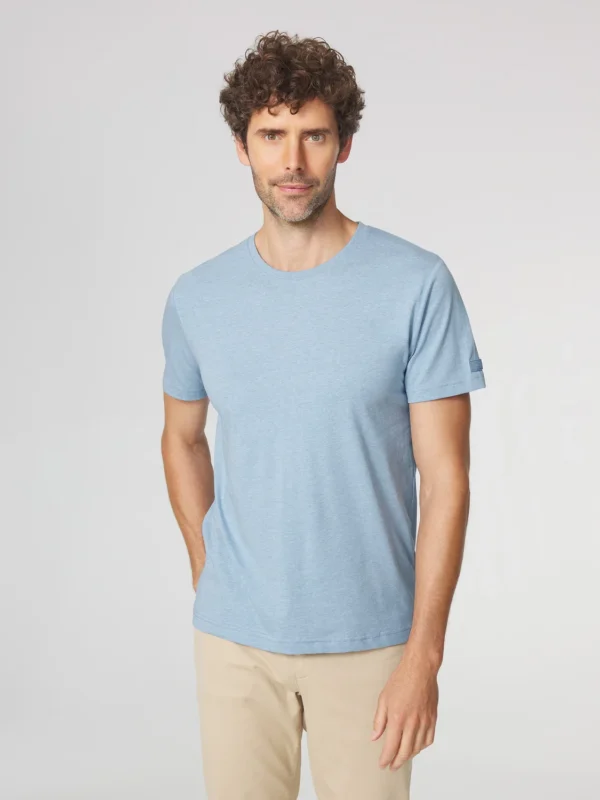 T-shirt Homme Coupe Ajustée Jersey Bleu