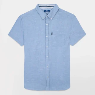 Chemise Homme Coupe Confort Bleu