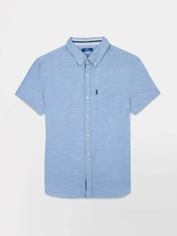 Chemise Homme Coupe Confort Bleu