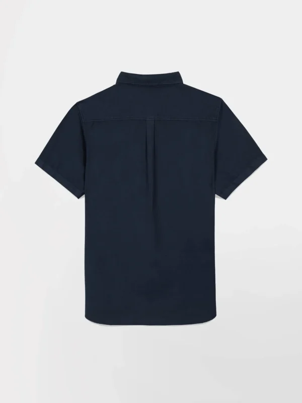 Chemise Homme Manches Courtes Coupe Confort Marine